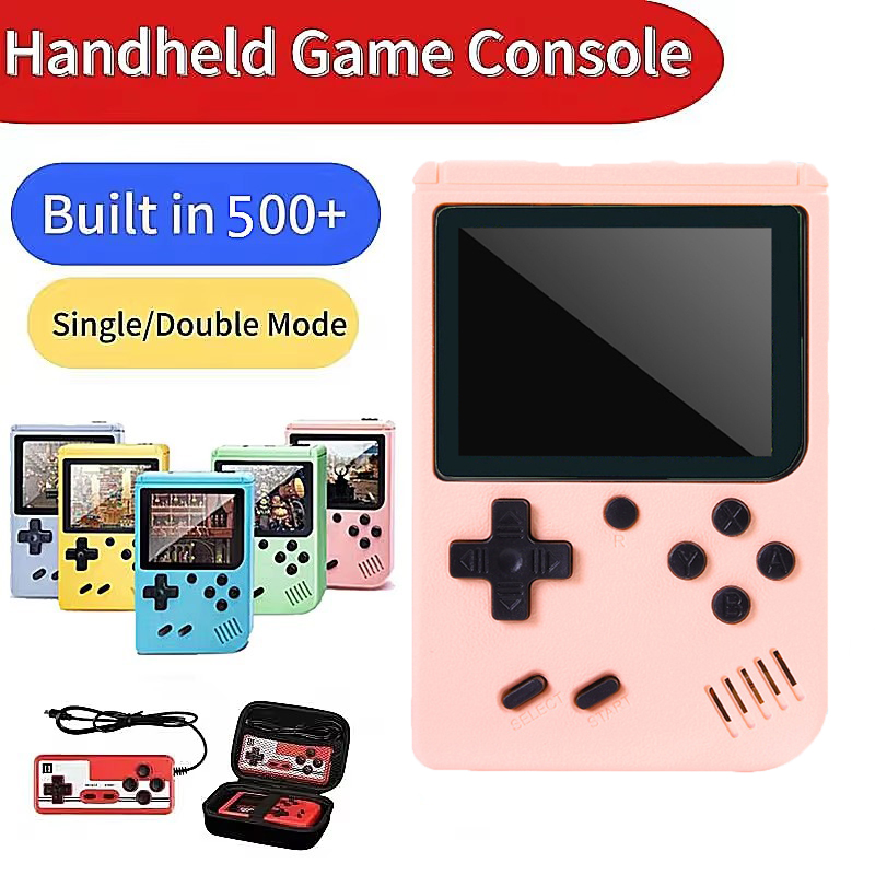 Gaming Console Minecraft - Built-in 500+ Classic Games Children's Handheld