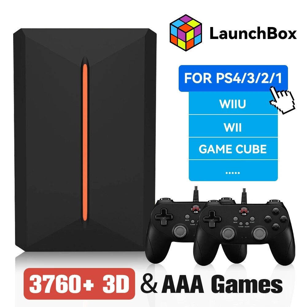 Gaming Console Gs5 - 3760+ 3D/AAA Games for PS4/PS3/PS2/Switch/WII/WIIU/N64/DC Etc