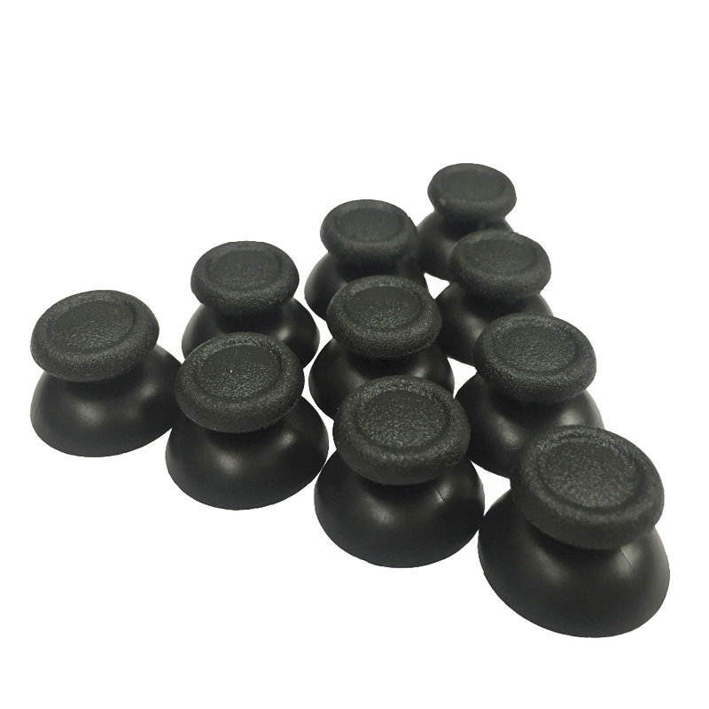 Gaming Console Tv Stick - 1Set/10Pcs Plastic Black Analog Thumbstick Thumb