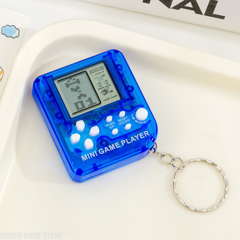 Gaming Console Keychain - Classic Nostalgic Tetris Handheld Game Console