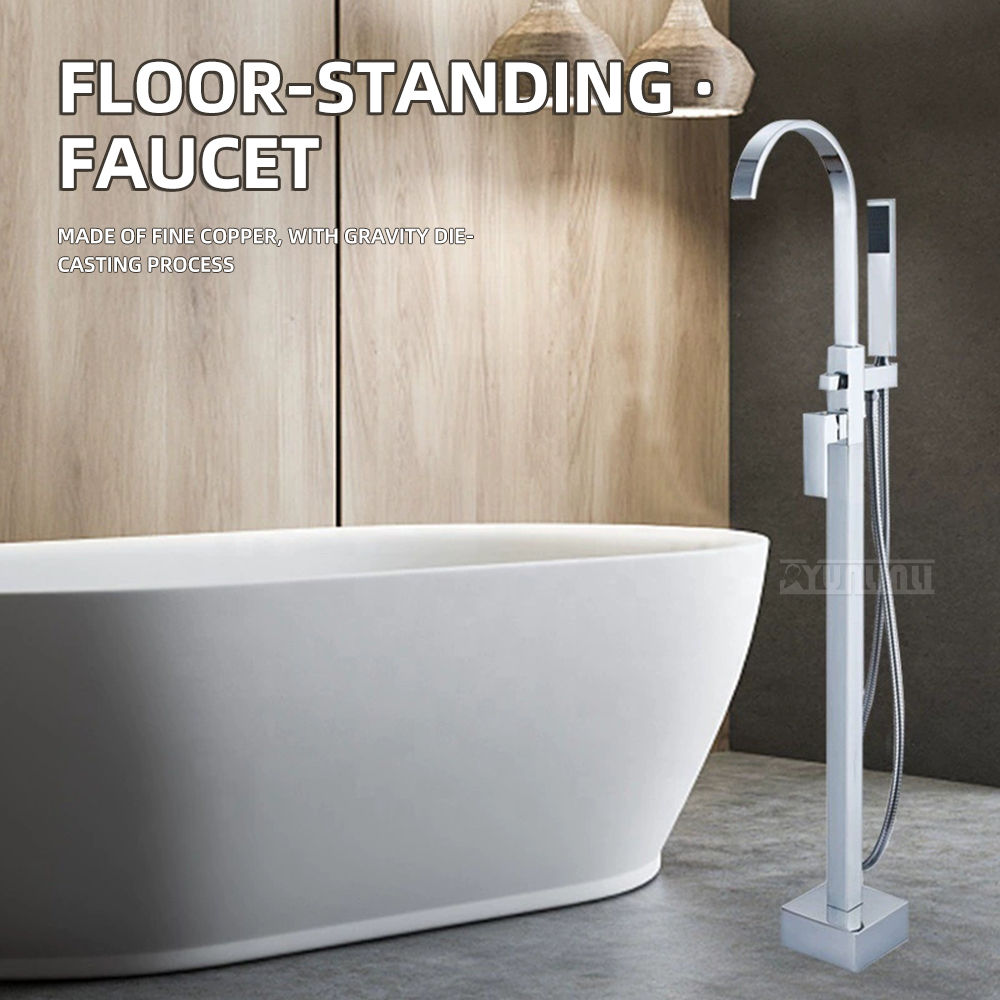 Controller Stand Holder - Floor-standing bathtub faucet European style hotel