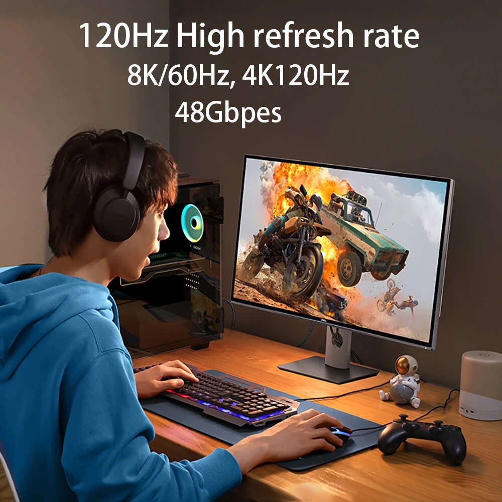 HDMI-Compatible 2.1 Cable Ultr - огляд і ціна Hdmi Cable 2.1