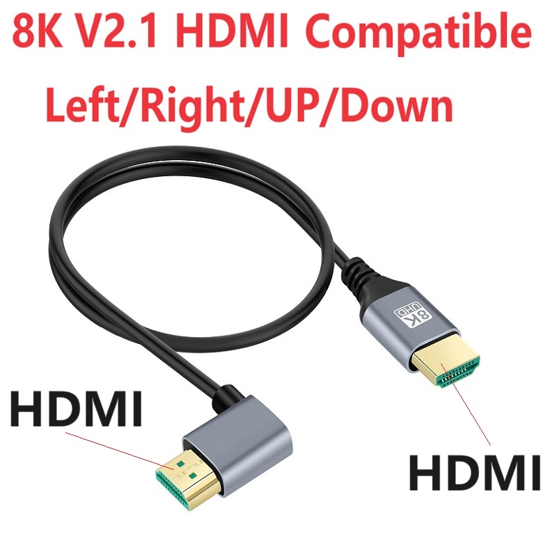 0.5 1M 90 Degree Left/Right/UP - огляд і ціна Hdmi Cable 2.1