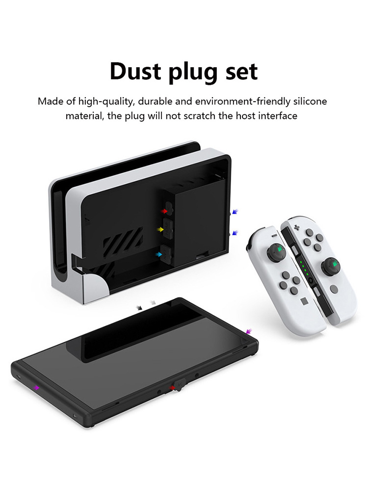 14 PCS/Set Dust Plug Silicone  - огляд і ціна Gaming Console Nintendo Switch