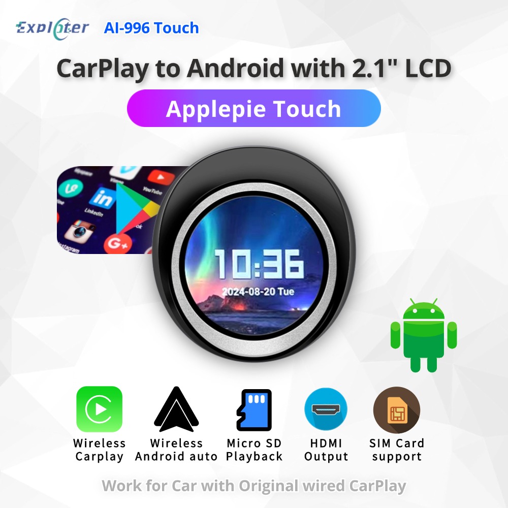 EXPLOTER ApplePie Touch CarPla - огляд і ціна Hdmi Cable 2.1