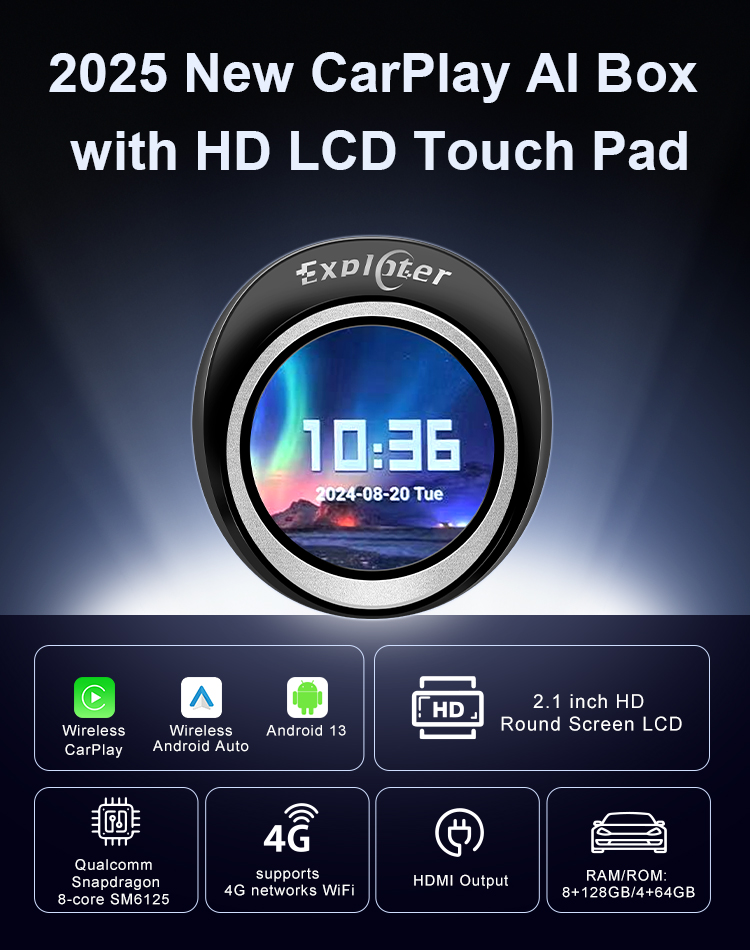 EXPLOTER ApplePie Touch CarPla - огляд і ціна Hdmi Cable 2.1