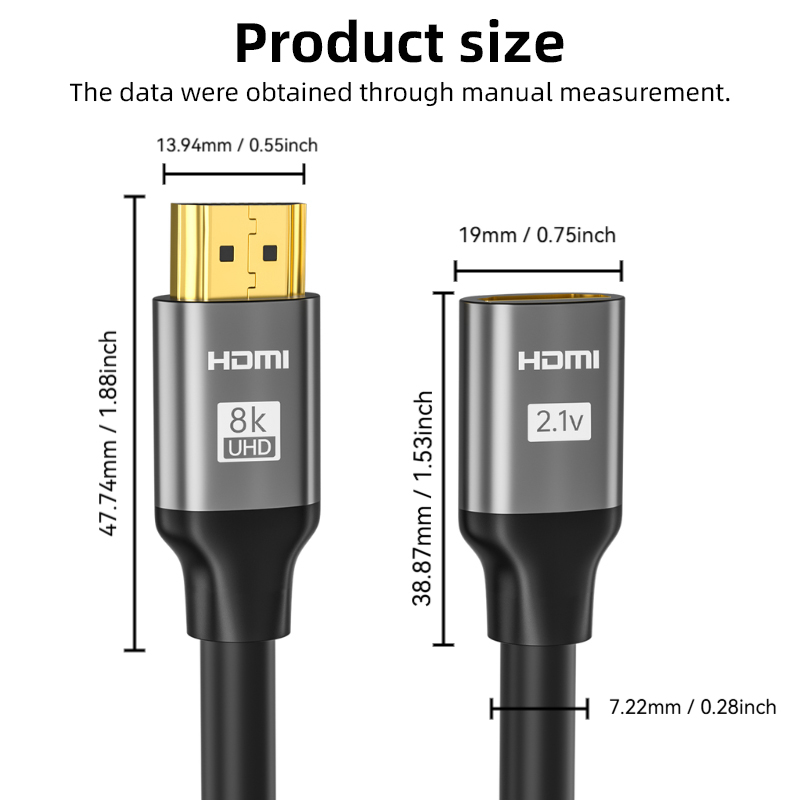 8K 60Hz Extension Cable 4K@120 - огляд і ціна Hdmi Cable 2.1