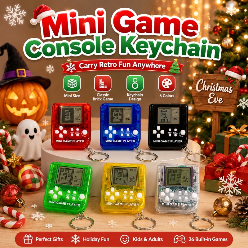 Mini Tetris Game Console Keych - огляд і ціна Gaming Console Keychain