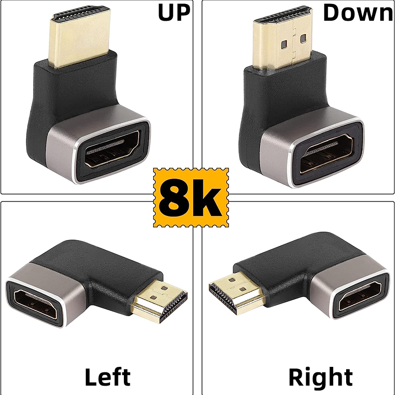 Right Angle HD 2.1 Adapter Mal - огляд і ціна Hdmi Cable 2.1