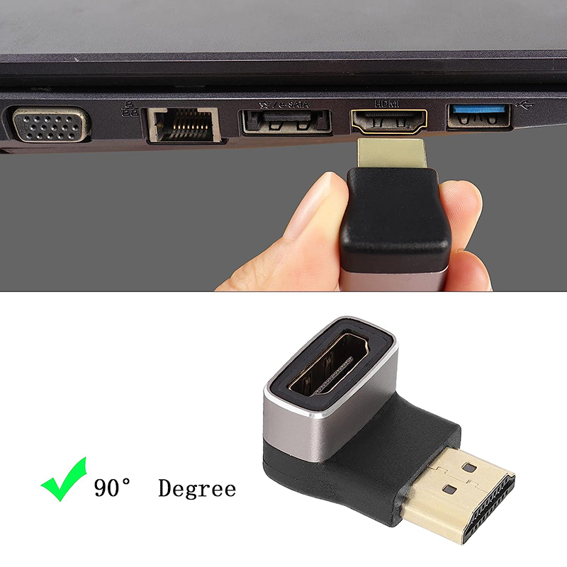 Right Angle HD 2.1 Adapter Mal - огляд і ціна Hdmi Cable 2.1