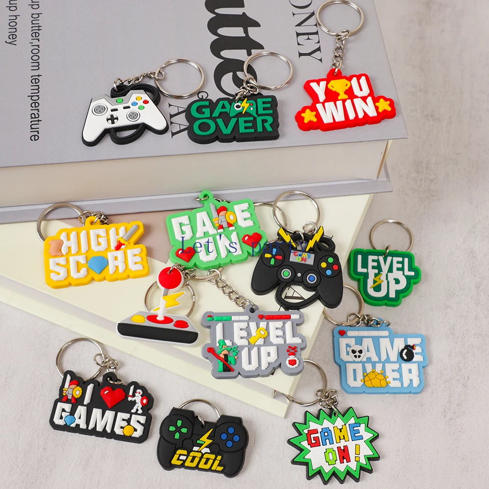 13Pcs Video Game on Theme PVC  - огляд і ціна Gaming Console Keychain