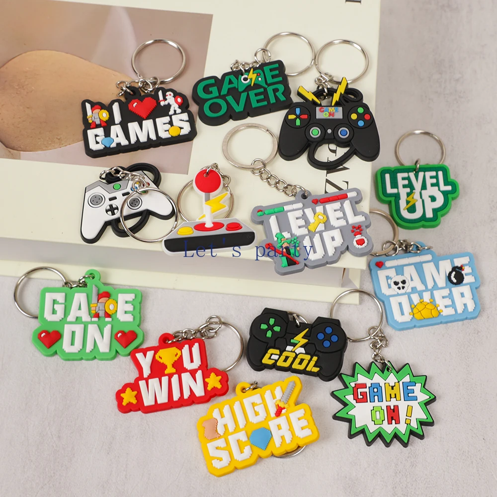13Pcs Video Game on Theme PVC  - огляд і ціна Gaming Console Keychain