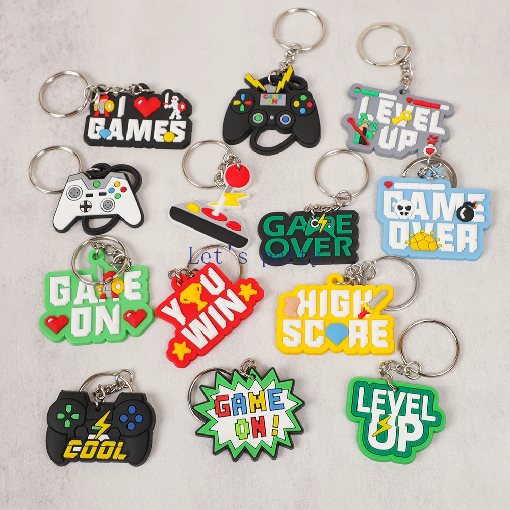 13Pcs Video Game on Theme PVC  - огляд і ціна Gaming Console Keychain