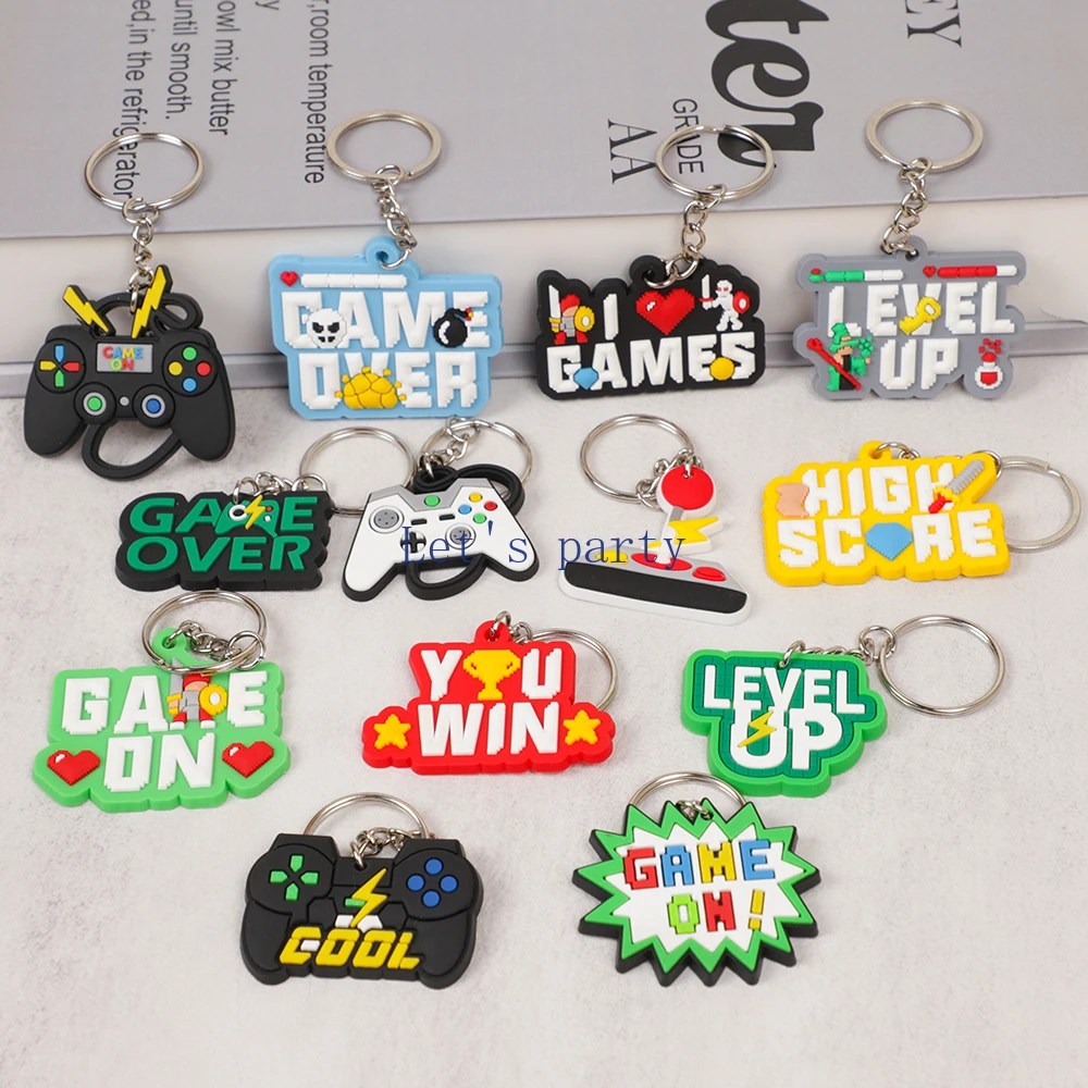 13Pcs Video Game on Theme PVC  - огляд і ціна Gaming Console Keychain