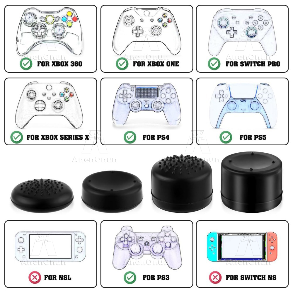 8PCS Thumb Grip Caps Controlle - огляд і ціна Gaming Console Tv Stick