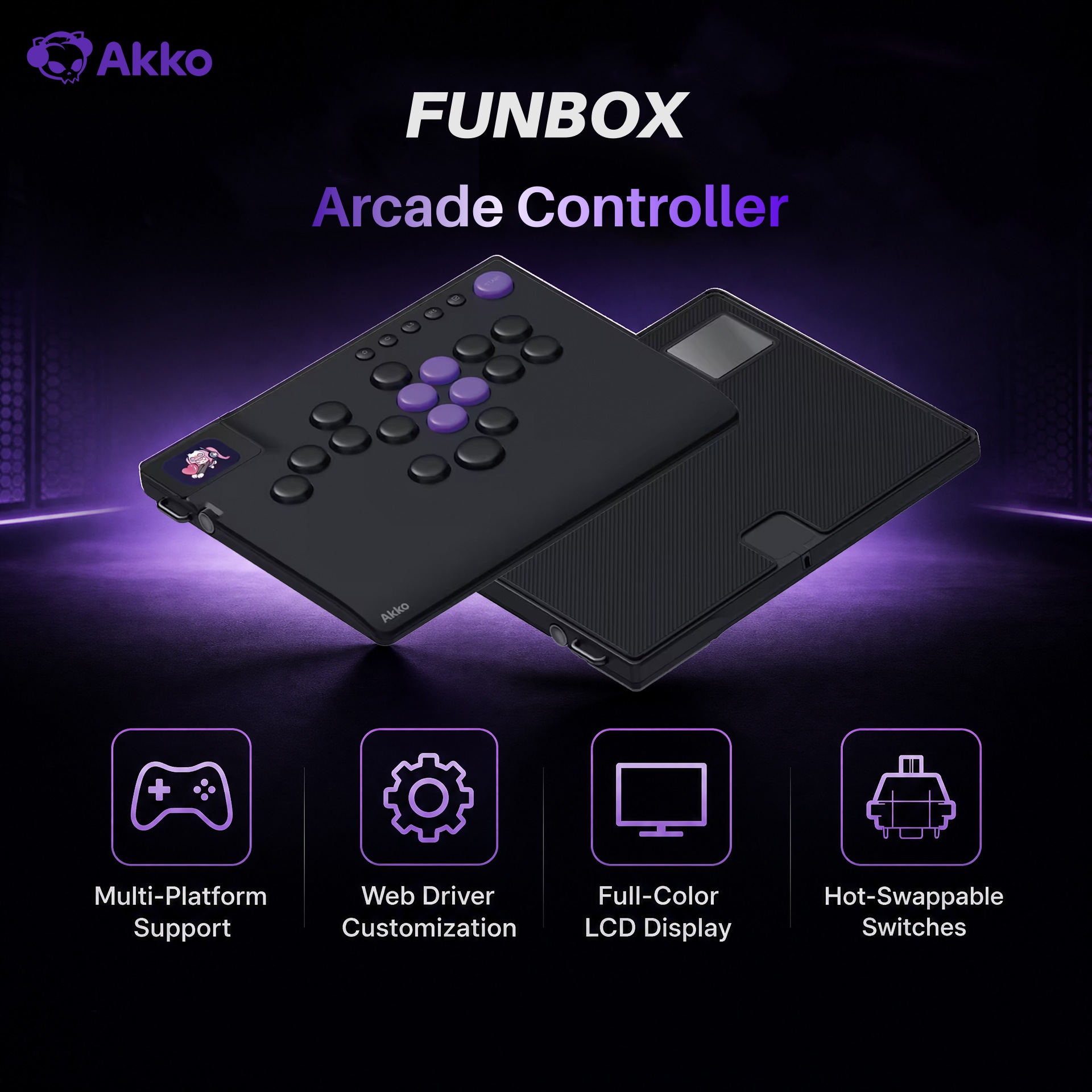 Akko FUNBOX Magnetic Leverless - огляд і ціна Gaming Console Tv Stick