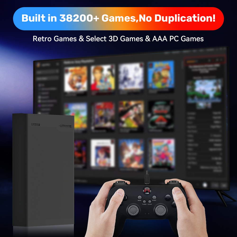 Hyper Base MIX 500G 38200+Game - огляд і ціна Gaming Console Gs5