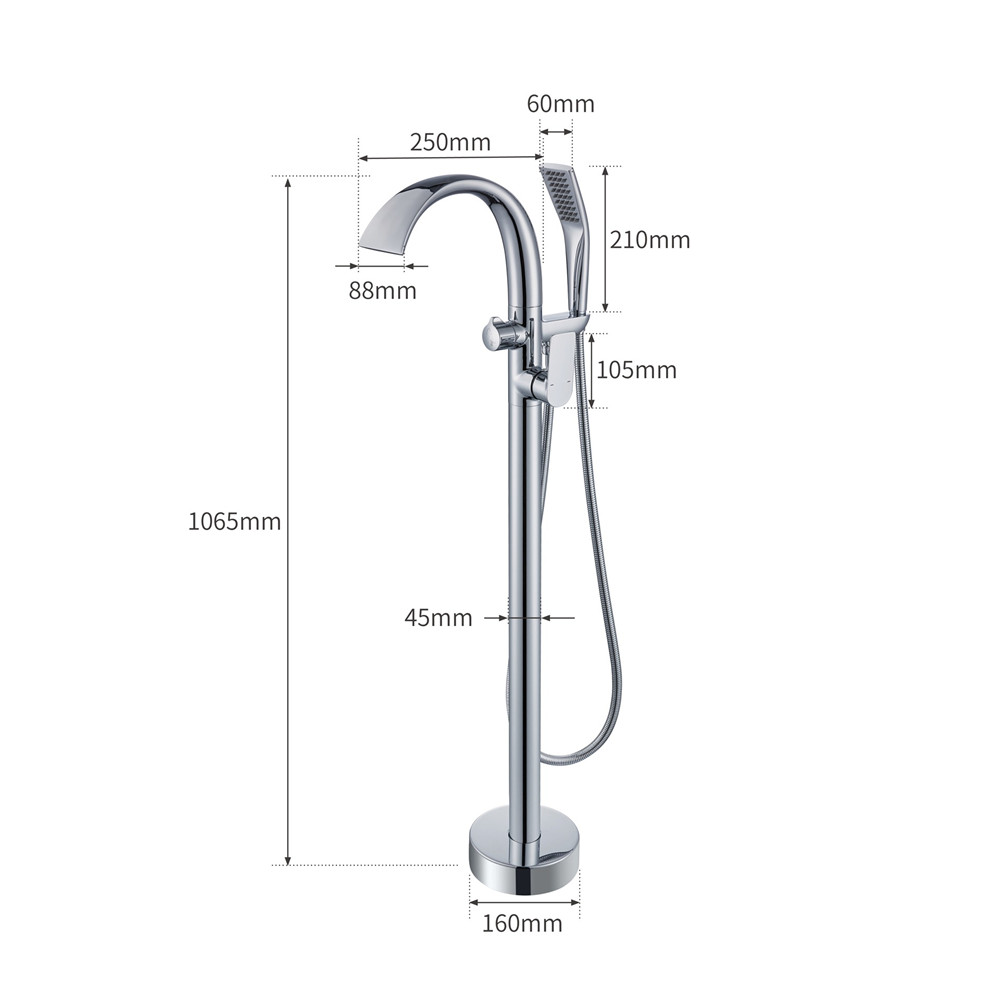 Brushed Rose Gold Bathtub Fauc - огляд і ціна Controller Stand Holder